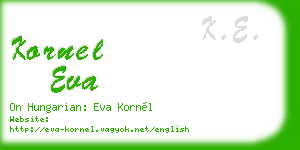 kornel eva business card